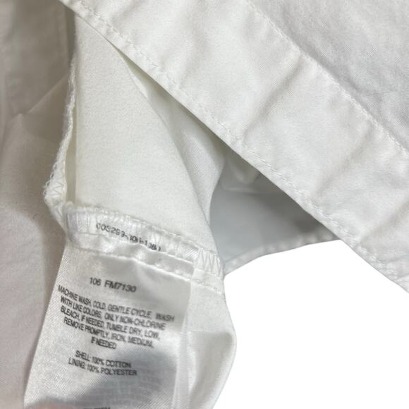 Columbia PFG Button Up Fishing Shirt Adult Large Short Sleeve Vented White - Picture 5 of 7